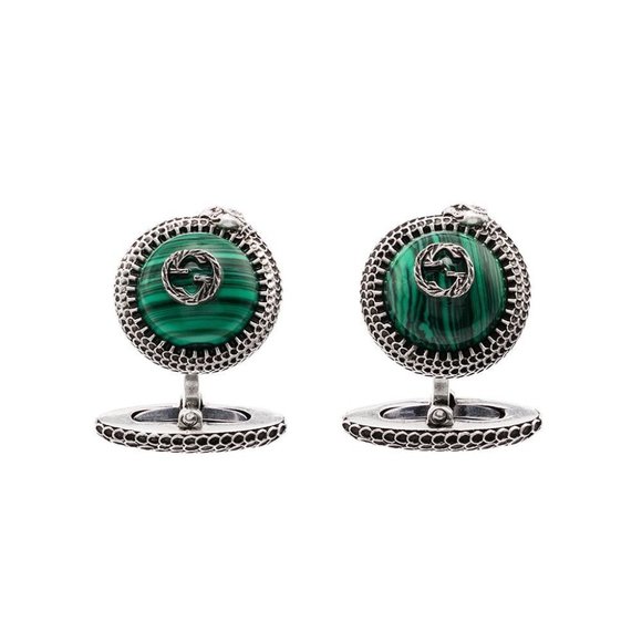 Authentic Gucci Garden GG Snake Cuff Links in Silver NEW IN BOX - Picture 2 of 9